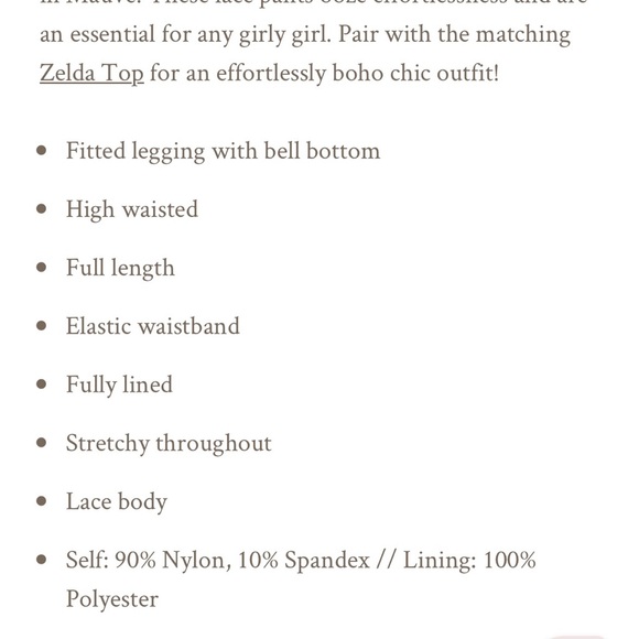 Joyfolie Kennedy Pant in Mauve - Picture 4 of 10